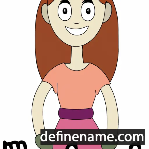 cartoon of the name Manda