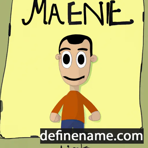 cartoon of the name Manel