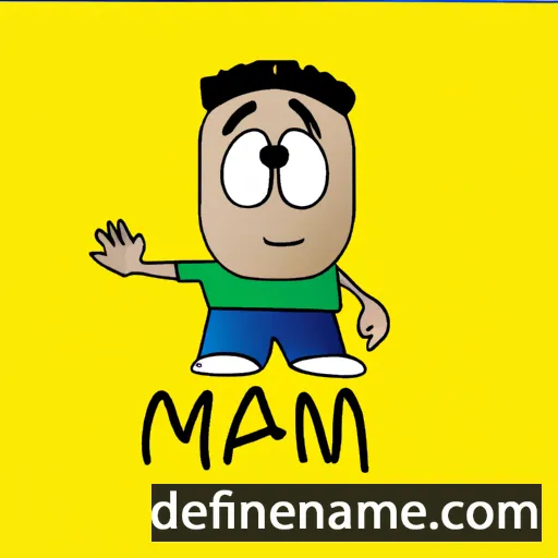 cartoon of the name Mani