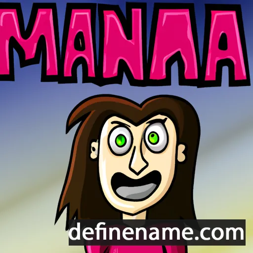 cartoon of the name Mania