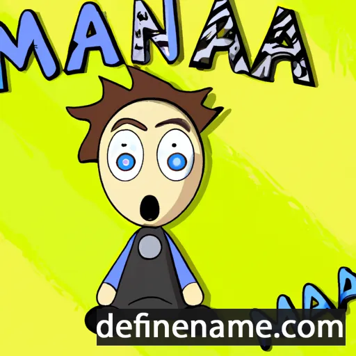 cartoon of the name Mania