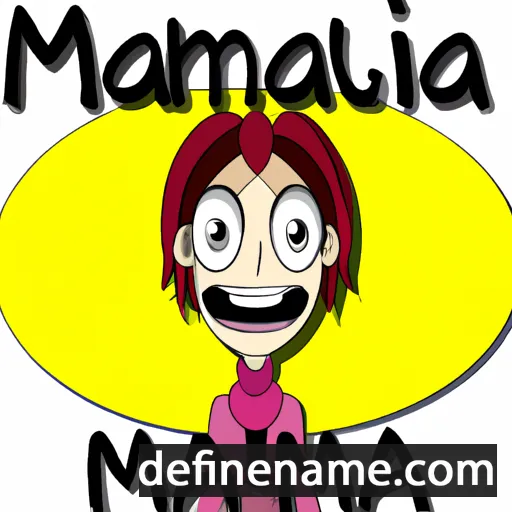 cartoon of the name Mania