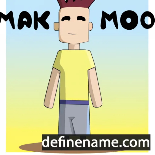 cartoon of the name Manko