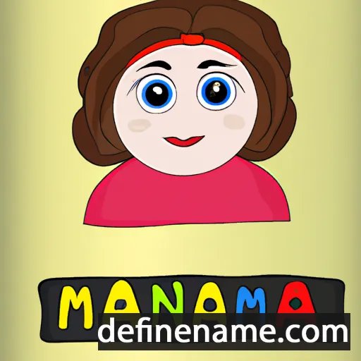 cartoon of the name Manna