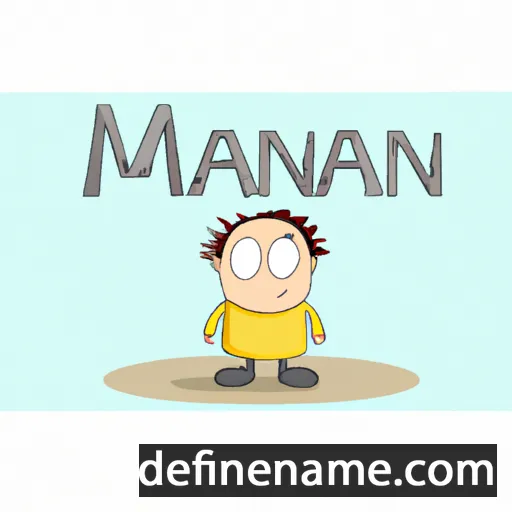 cartoon of the name Manni