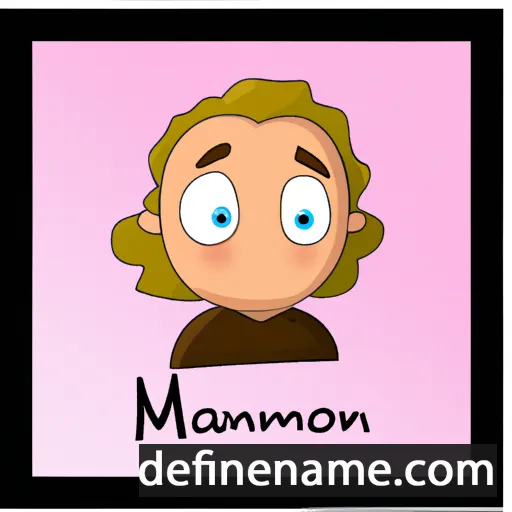 cartoon of the name Manon