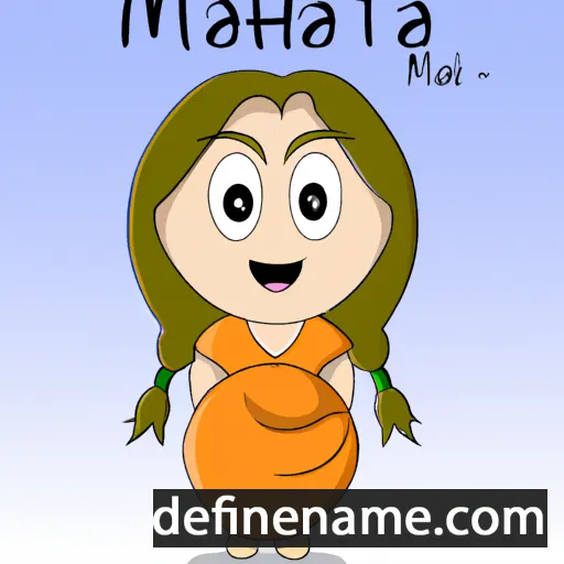 cartoon of the name Mantha