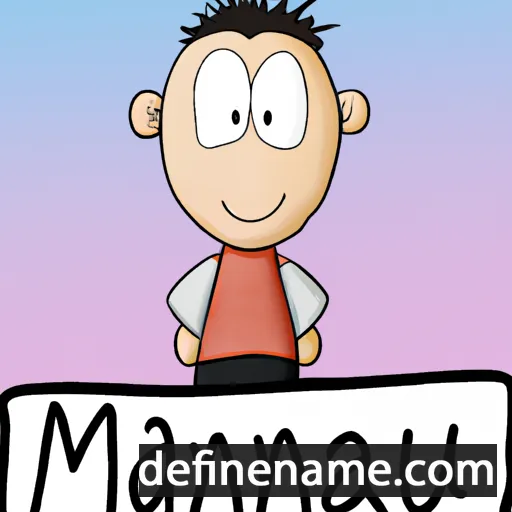 cartoon of the name Manu