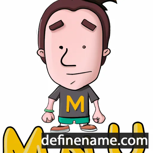 cartoon of the name Manu