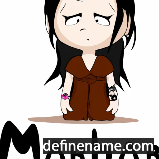 cartoon of the name Marah