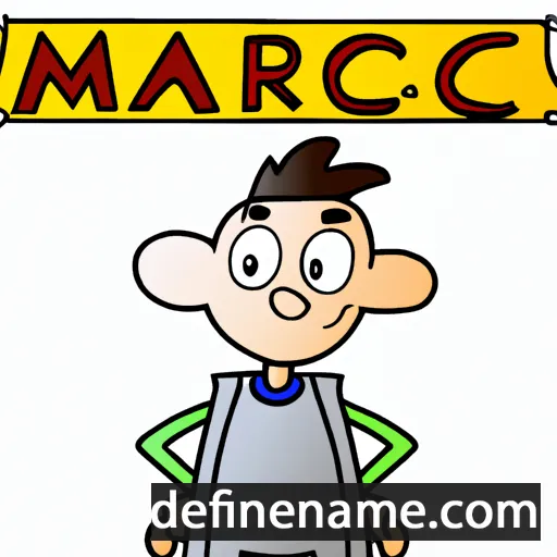 Marcing cartoon