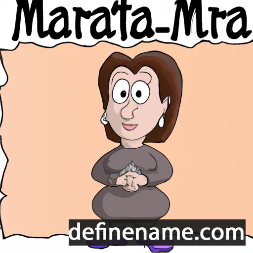 cartoon of the name Maretta