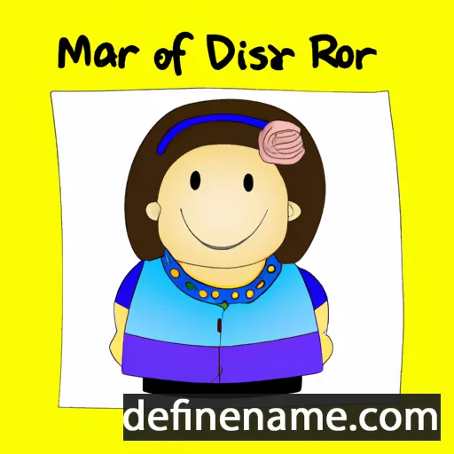 María del Rosario cartoon