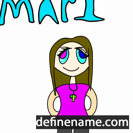 cartoon of the name Mari