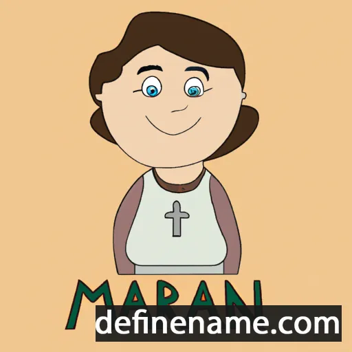 cartoon of the name Marian