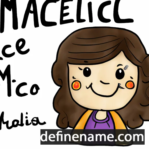 cartoon of the name Maricela