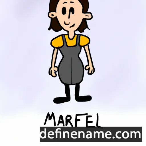 cartoon of the name Marifel