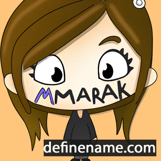 cartoon of the name Marika