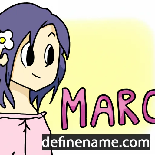 cartoon of the name Mariko