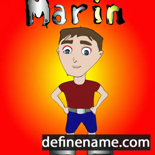 cartoon of the name Marin