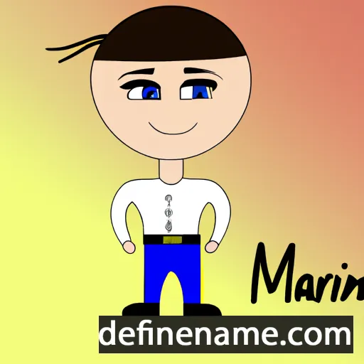 cartoon of the name Marin