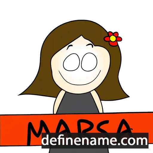 cartoon of the name Marisa