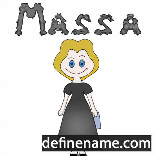 cartoon of the name Marisa