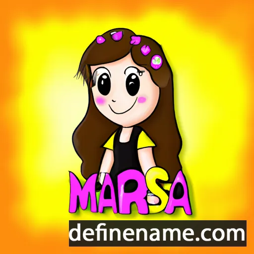 cartoon of the name Marisa