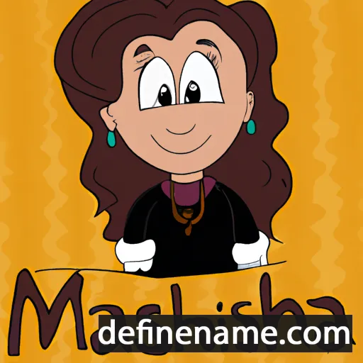 cartoon of the name Marisha