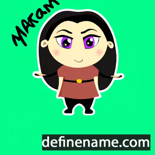 cartoon of the name Mariyan