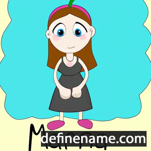 cartoon of the name Marjana