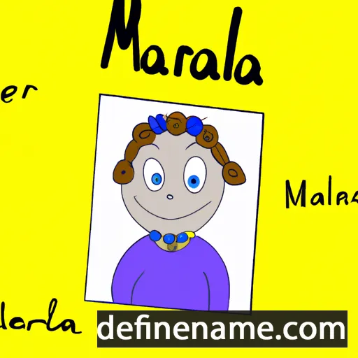 cartoon of the name Marlena