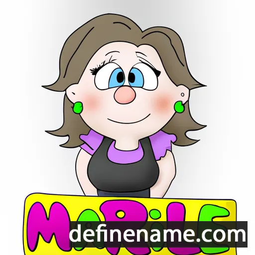 cartoon of the name Marlie