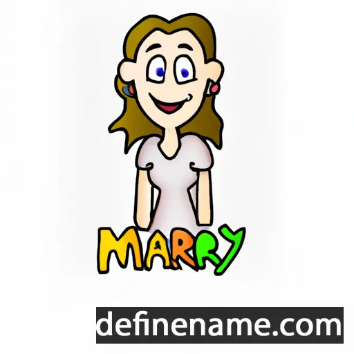 cartoon of the name Marly