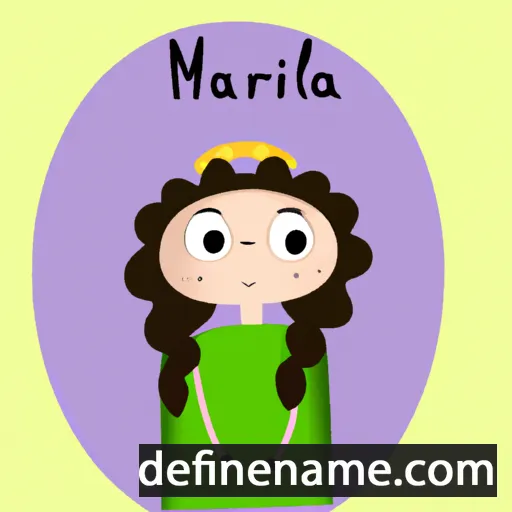 Marólína cartoon