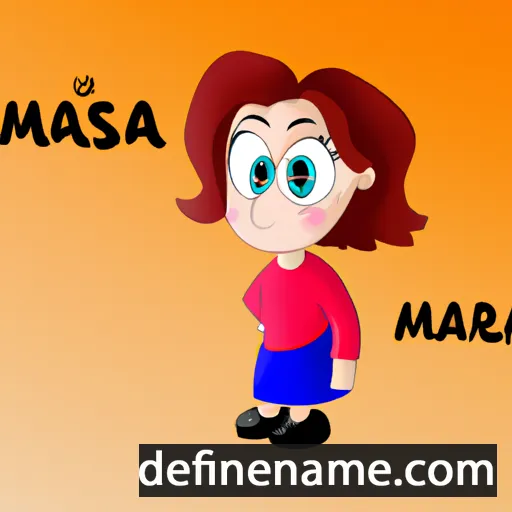 cartoon of the name Marša