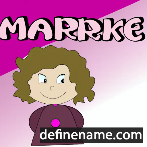 cartoon of the name Maryke