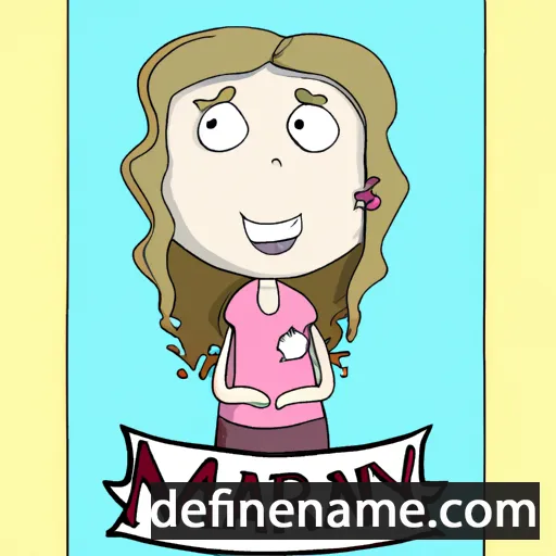 cartoon of the name Maryn