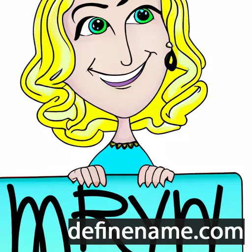 cartoon of the name Maryn