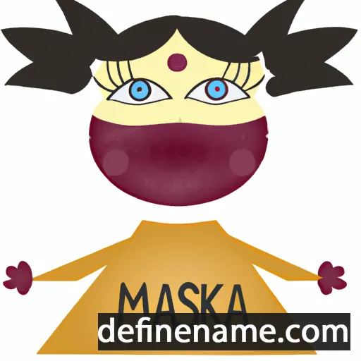 cartoon of the name Maska