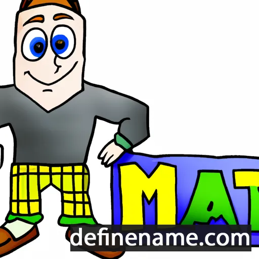 cartoon of the name Mat