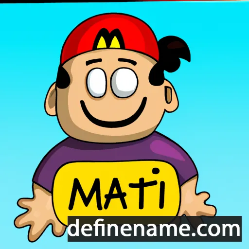 cartoon of the name Mati