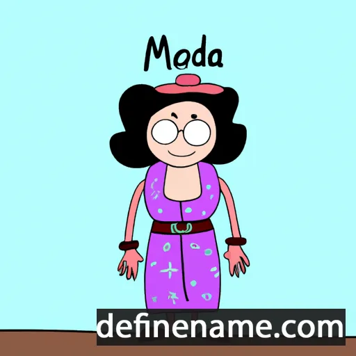 Mávdná cartoon