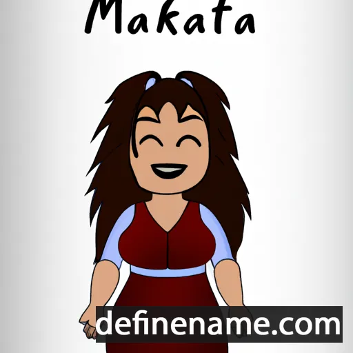 cartoon of the name Matika