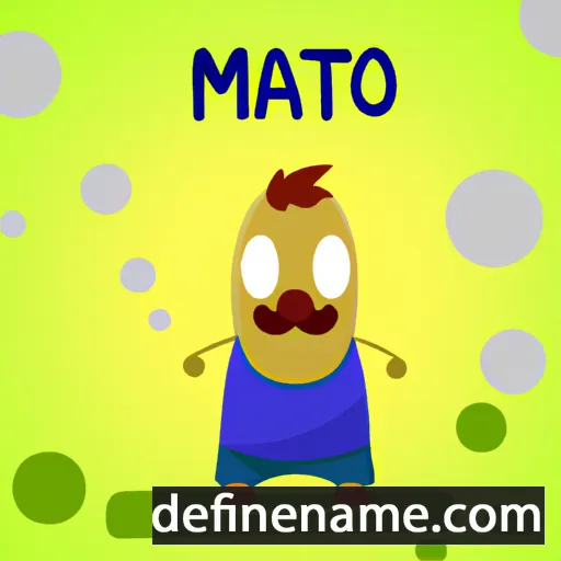 cartoon of the name Mato