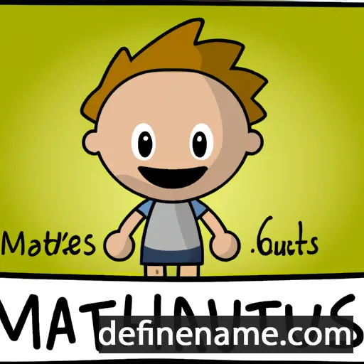 cartoon of the name Mattheus