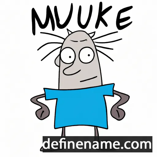 cartoon of the name Mauke