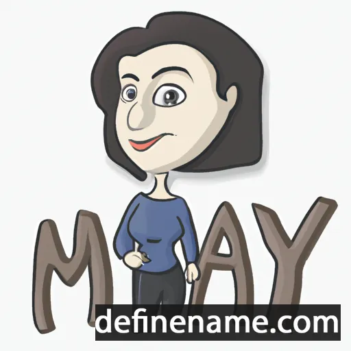 cartoon of the name May