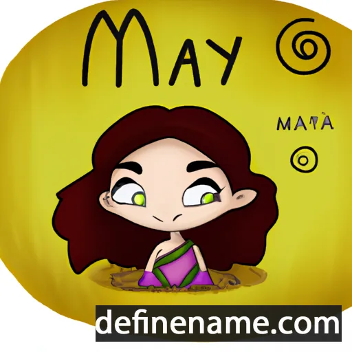 cartoon of the name Maya