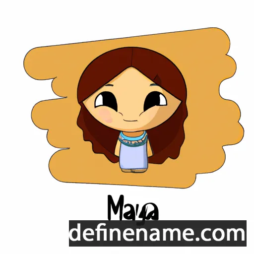 cartoon of the name Maya